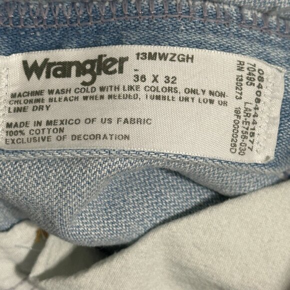 Lot Of (3) VTG Wrangler Jeans - Sz 36 x 32 - 13MWZGH / 13MWZGK - Picture 6 of 8